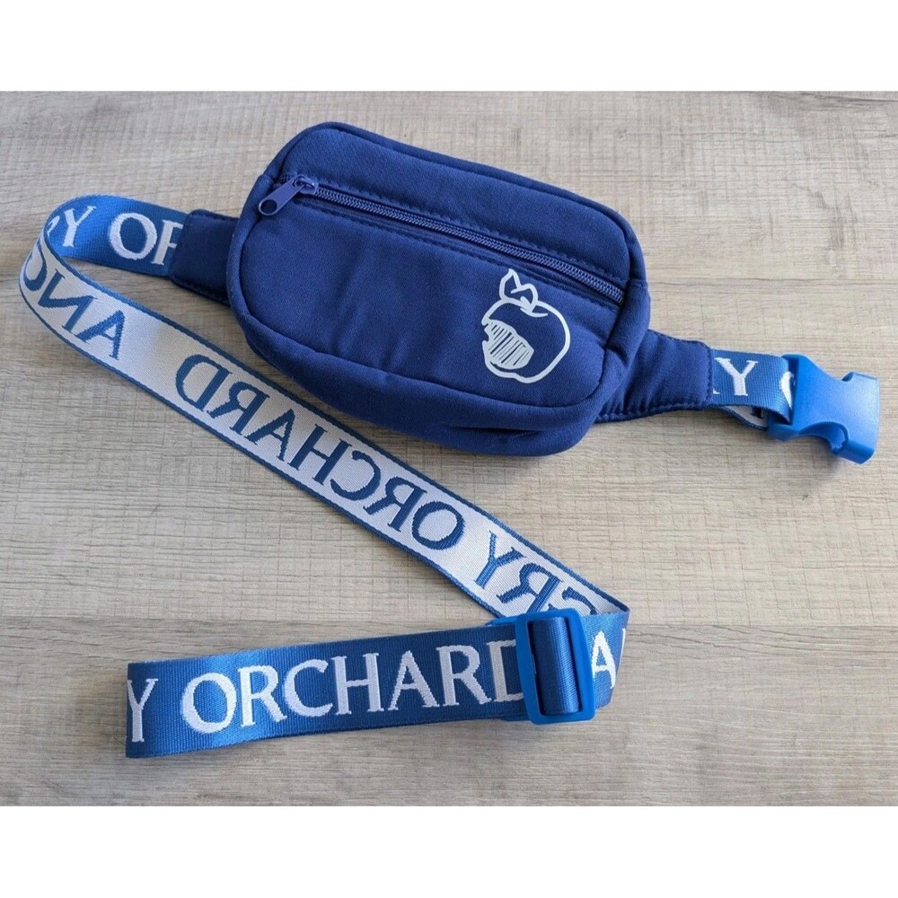 Angry Orchard Brewery Bag Crossbody Purse Belt Cooler Koozie 7"x4" Blue